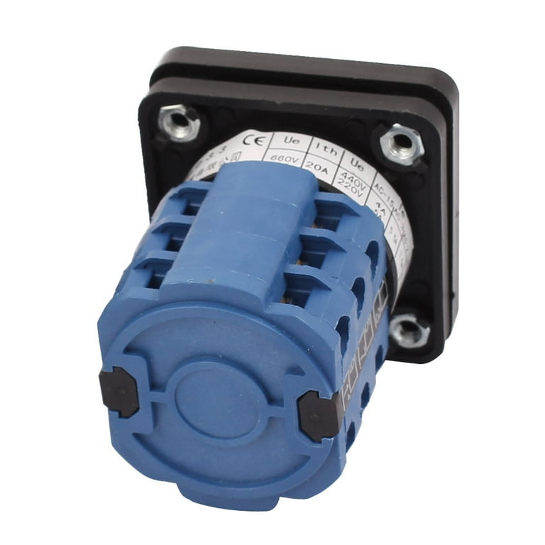 sawasato0310　ASW-60B SZW26-20 660V 20A 4-Position Panel Mounting Rotary Selector Switch