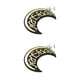 thumbnail image 4 of Kearding Decoración de Ramadán exquisito adorno de Festival islámico Prop colgantes de pared únicos tallado colgante de luna musulmana para interior y Dorado 2piezas Kearding CBP220907, 4 of 6