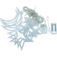 thumbnail image 4 of Cortina String Light Star Moon Light Con 8 Modos De Iluminación Con Temporizador Remoto Usb Batería Regulable Fairy String Para Ventana Pared Decoración Del Hogar Methold HA035945-00, 4 of 6
