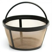 THE ORIGINAL GOLDTONE BRAND Reusable Basket-style 10-12 Cup Coffee Filter with Solid Bottom