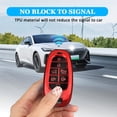 thumbnail image 3 of Key Fob Cover Compatible with Hyundai Sonata Santa Fe Tucson 2020-2023 7 Button TPU Keychain Case Holder Protector,B:red, 3 of 6