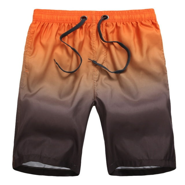 HAWEE Mens Swim Shorts Quick Dry Printed Short Swim Trunks with Pocket Swimwear Bathing Suits