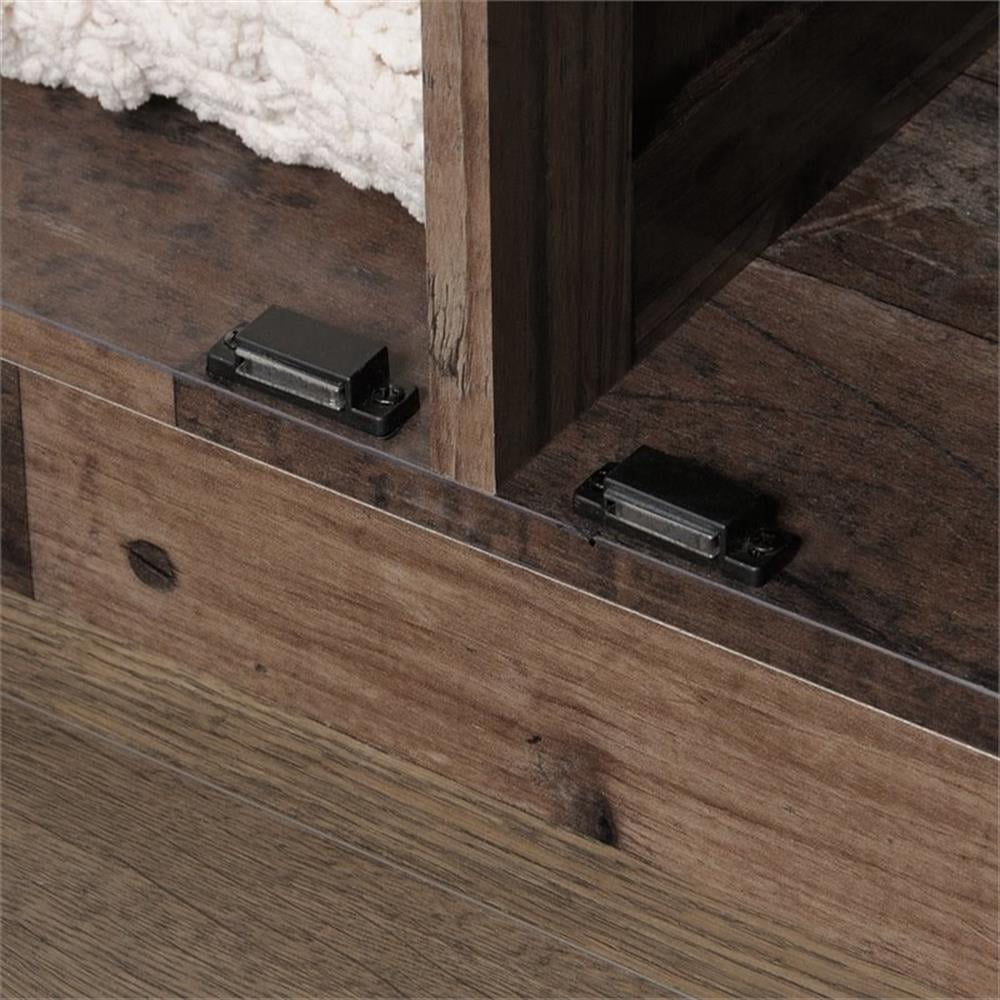 Pemberley Row Engineered Wood Brown Storage Cabinet Rectangular Adjustable Shelves 71.5" Unassembled