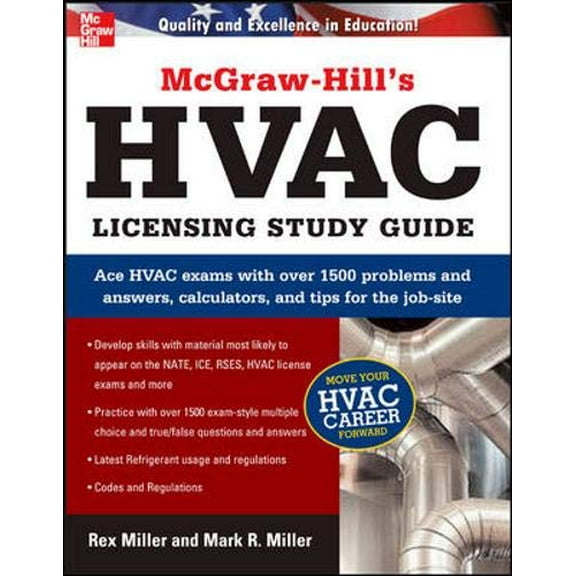 Pre-Owned McGraw-Hill's HVAC Licensing Study Guide, 9780071486408, 0071486402, Paperback, 1 edition