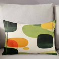 thumbnail image 3 of Abstract Geometric Throw Pillow Cover 20 x 26 Inch Decorative Pillow Cover Green Vintage Art Aesthetic Lumbar Pillowcase Seasonal Rectangle Cushion Case for Couch Sofa Bed Living Room, 3 of 7