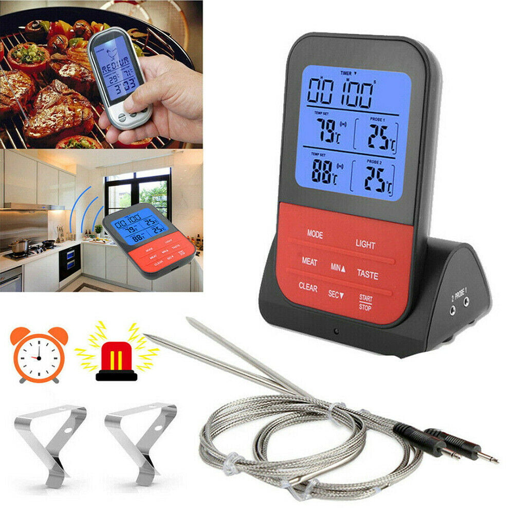 Digital Grillthermometer Fleischthermometer BBQ Thermometer LCD für Grill Hause 