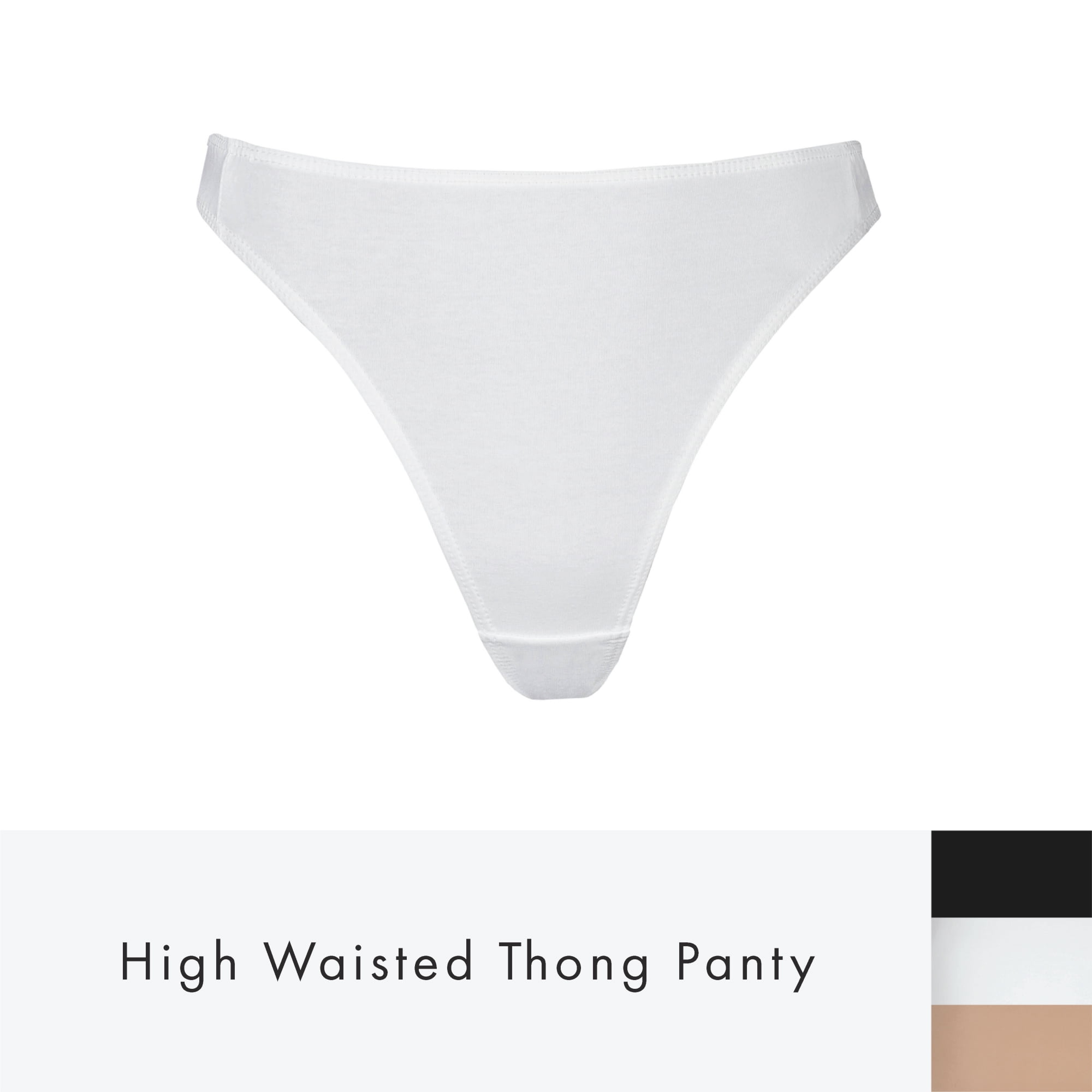 Elita Women's High Cut Thong Panty