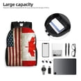 thumbnail image 5 of Travel Backpack For Women/Men America Canada Flag Carry On Backpack With Laptop Compartment Travel Backpack, 5 of 7