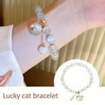 thumbnail image 2 of 1*Lucky Moonstone Beads Cat Bracelet Attracting Wealth Fashion Jewelry Gift UK, 2 of 5