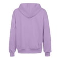 thumbnail image 6 of UngA Womens Zip Up Hoodies Womens Zip Up Hoodies Fleece Jackets Oversized Sweatshirts Fall Fashion Outfits 2025 Sweaters Winter Clothes Hoodies for Women (Light Purple,XL), 6 of 7