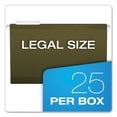thumbnail image 5 of Pendaflex Reinforced Hanging File Folders, Legal Size, 1/3-Cut Tab, Standard Green, 25/Box (415313), 5 of 6