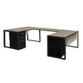 thumbnail image 3 of Regency Structure Double Metal Pedestal U-Shaped Office Desk With File Cabinets, 3 of 4