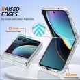 thumbnail image 3 of Clear Case with Hinge Protection for Motorola Razr 50 Ultra Razr+ 2024 Razr Plus Hard Cover, 3 of 6