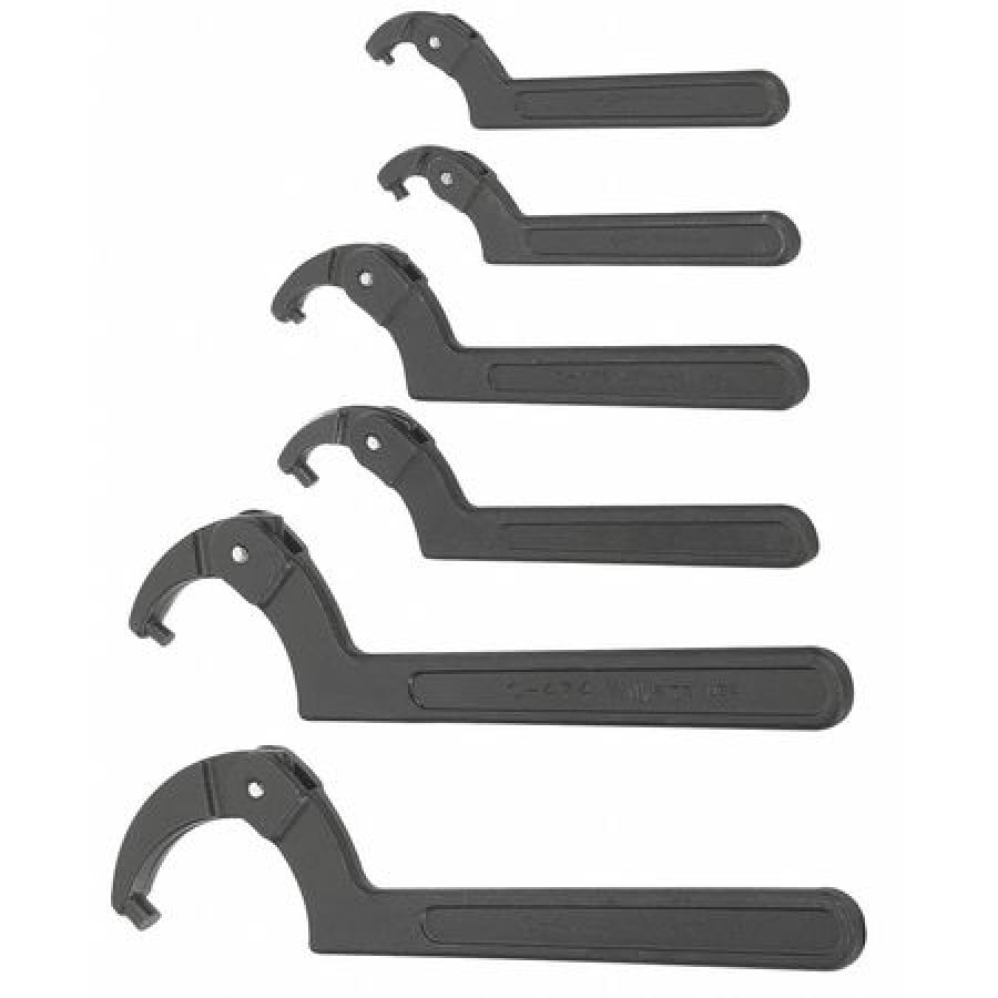 Williams WS476 6Piece Adjustable Pin Spanner Wrench Set