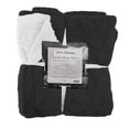 thumbnail image 2 of Cotton House - Ultra-Soft Faux Fur Sherpa Blanket, Twin Size, Dark Grey, 2 of 2