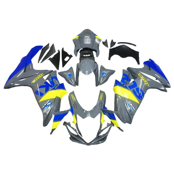 Amotopart Gray&Blue Injection Mold Fairing Fit for Suzuki GSXR 600/750 2011-2025 K11 New Painted Kit ABS Plastic Motorcycle Bodywork Aftermarket