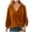 Orange, variant on Luxalzxs Velvet Tops for Women Long Sleeve Solid Color Gold Velvet Stacked Collar Pleated T-Shirt Blouse Vintage Loose Velour Tops