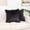 Black, variant on Elegant Comfort Pom-Poms Fringe Velvet Cushion Covers, Set of 2, Soft Decorative Square Throw Pillow Covers for Couch or Bed, Livingroom 18 x 18 Inch (45 x 45 cm), Teal