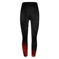 thumbnail image 5 of DDAPJ pyju Plus Size Leggings for Women High Waist Tummy Control Yoga Pants Novelty 3D Flame Print Casual Tights Buttery Soft Milk Silk Legging Red XXL, 5 of 6