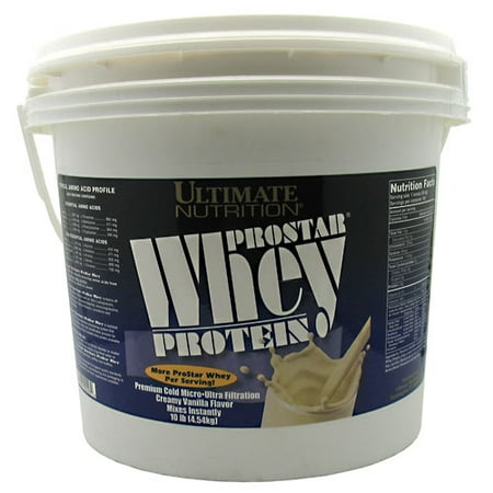 Ultimate Nutrition Prostar 100% Whey Protein Powder - Low Carb and Keto Friendly, Vanilla, 10 Pounds