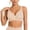 Beige, variant on Wireless Bras for Women Leopard Print Full Coverage No Underwire Push up Supportive Deep V Bralette Everyday Comfort T-Shirt Bra Black XXL