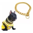 thumbnail image 1 of Collar Para Perro Cadena Cubana Dorada Diferentes Tallas, 1 of 7
