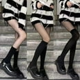 thumbnail image 2 of Women Sexy Black Stylish Tinted Sheer False High Stocking Pantyhose Slim Tights, 2 of 12
