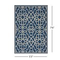 thumbnail image 5 of Noble House Jacyntha 90x63" Indoor Fabric Geometric Area Rug in Navy and Ivory, 5 of 6