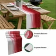 thumbnail image 5 of Red Ombre Waves Table Runner - 108 Inch Long, Kitchen Dining Table Runner Dresser Scarves, Abstract Art Gradient Modern Farmhouse Decor for Coffee Tables Wedding Party Banquet, 5 of 8