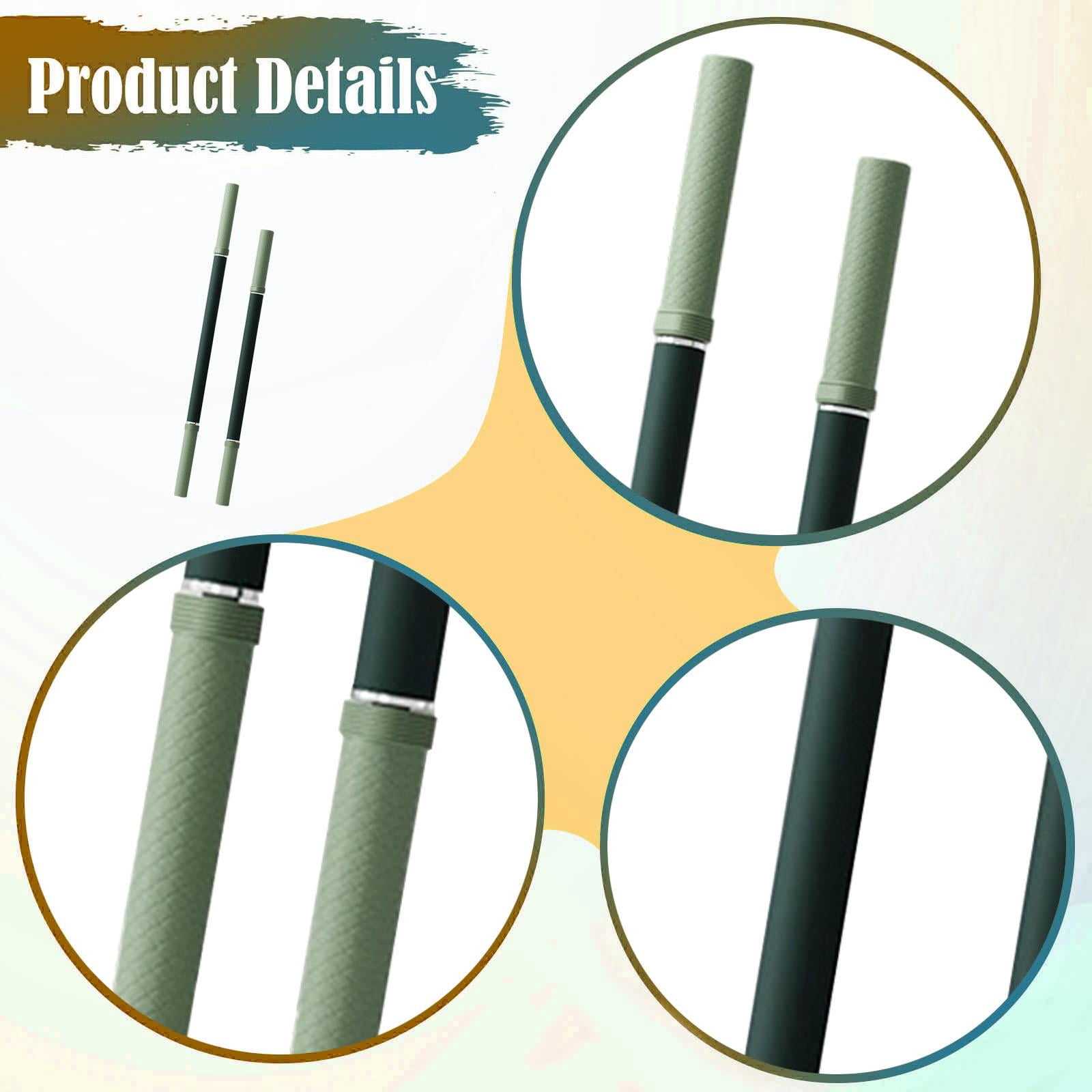DimyFew 2 Pieces Massage Roller Stick Multipurpose Calf Roller for Glutes Back Waist Green