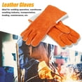 thumbnail image 2 of 35mm Work Protection Cow Leather Welding Gloves Fireproof Safety Protection Equipment(Thick), 2 of 8