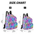 thumbnail image 2 of FORMRS Mini Backpack Purse for Women Quilted Travel Daypack Casual Shoulder Bag, Vibrant Geometric Pattern, 2 of 7