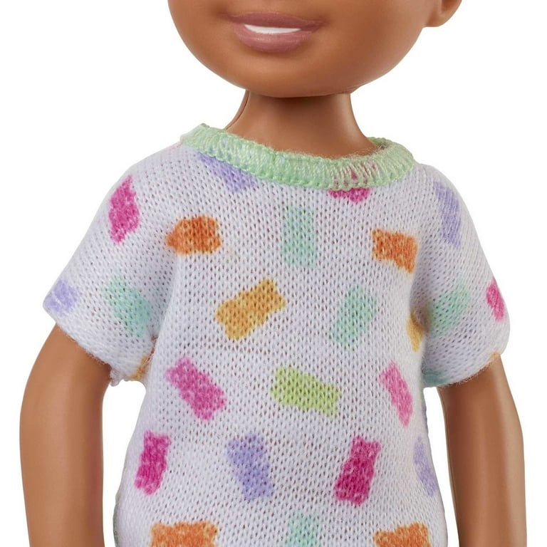 Barbie Chelsea e i Suoi Amici Bambola Brunette con Maglietta Stampa Tigre, per Bambini 3+ Anni, FXG79