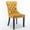 Golden, variant on UHOMEPRO Dining Room Chairs Set of 2, Tufted Velvet Upholstered Dining Chair with Nailhead Trim and Solid Wood Legs, Accent Side Chair for Bedroom, Living Room, Red