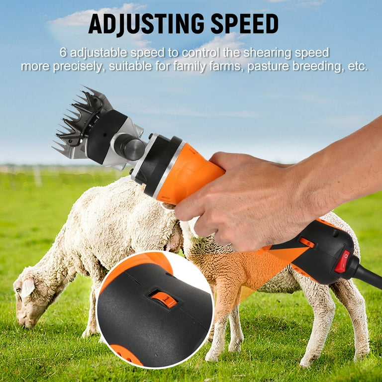 Andis 750W Electric Sheep Shears 6 Speed Professional Shears for Sheep Goats Cows Hair Grooming Tool for Farm Animals and Pets