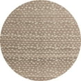 thumbnail image 1 of Ahgly Company Machine Washable Indoor Round Abstract Dark Almond Brown Area Rugs, 3' Round, 1 of 7