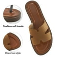 thumbnail image 3 of Ecetana Flat Sandals for Women Soft Leather Sandals Slides for Women Summer Shoes, 3 of 5