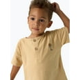 thumbnail image 4 of Modern Moments by Gerber Toddler Boy Organic Short Sleeve Henley T-Shirt, Sizes 12M-5T, 4 of 11