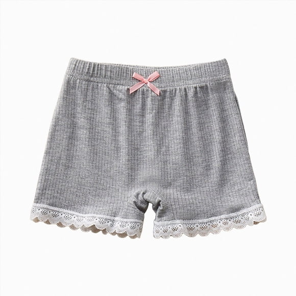 Ymyiu Teenage Girls Underwear Toddler Girls Underwear Girl Panties Cute Florals Briefs Kids Undies 5T 6T(Grey, 5-6 Years)