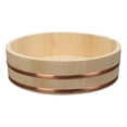 thumbnail image 1 of Wweixi Wood Sushi Rice Mixing Bowl Tub Restaurant Accessories For Sushi Enthusiasts Rice Bowl 27x7.5cm, 1 of 6