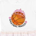 thumbnail image 4 of Inktastic Basketball Princess- Tiara Girls Toddler Dress, 4 of 5