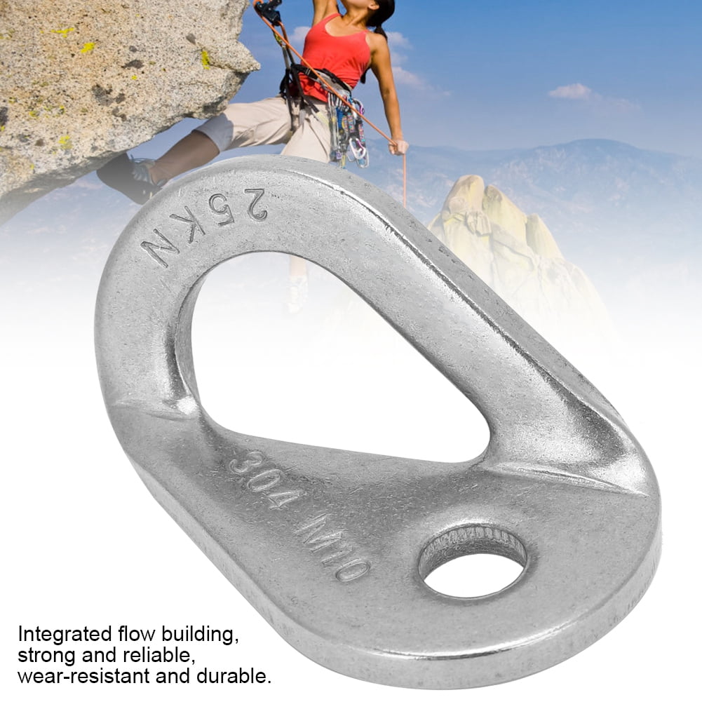 3/8" Rock Climbing 25KN Point Bolt Hanger Piton Mountaineering Belay Device 