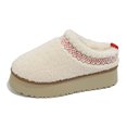 thumbnail image 1 of Zapatos de mujer casuales sin cordones de estilo coreano de otoño e invierno con fondo grueso y forro polar, de algodón, cálidos y de media sujeción, 1 of 6
