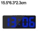 thumbnail image 2 of Despertador digital para dormitorio, con temperatura, brillo ajustable y control por voz., 2 of 5