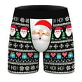 thumbnail image 4 of Men's Christmas Xmas Boxers Shorts Funny Santa Claus Underwear Boxer Briefs, 4 of 6