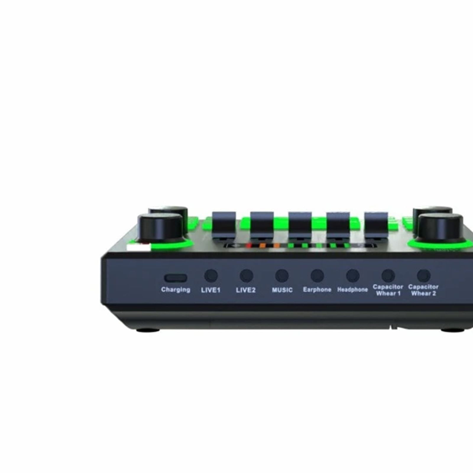HD V9SJ Sound Card Live Sound Cards External Au-dio Mixer For Broadcast Recording Home KTV Game Music Singing PC Phone ,Easy to Operate