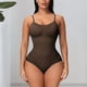 thumbnail image 3 of Conjunto de lencería Ropa interior de una pieza con cuello redondo y control de barriga para mujer, mono corto, traje de vacaciones Kuymtek Café T XL para Mujer, 3 of 6