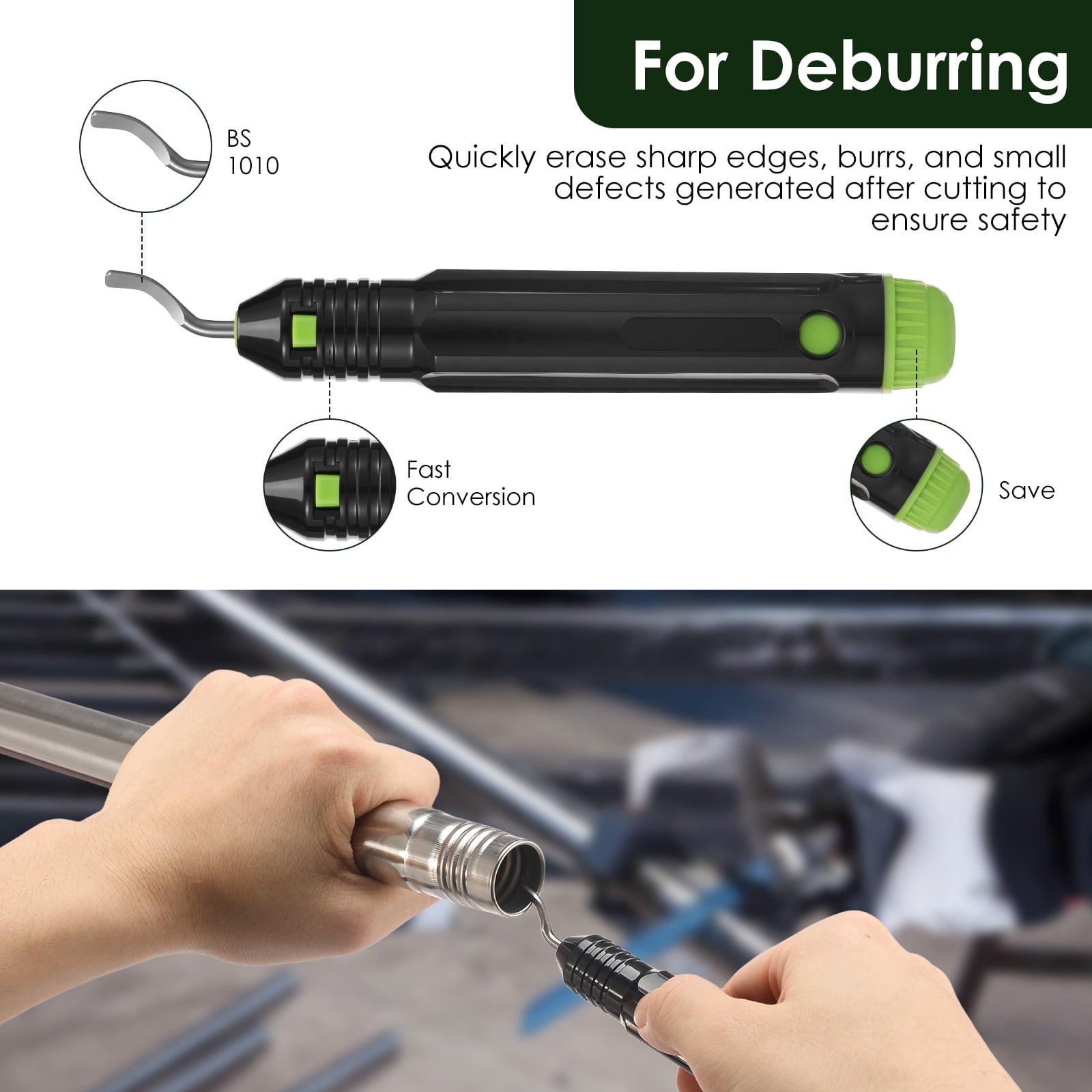 4 Pcs Tubing Cutter Set, 0.2"-2" OD for Copper, Brass, Aluminum & Stainless Steel Pipe, HVAC Metal Plumbing Tubing Cutter Tool with Deburring Tool
