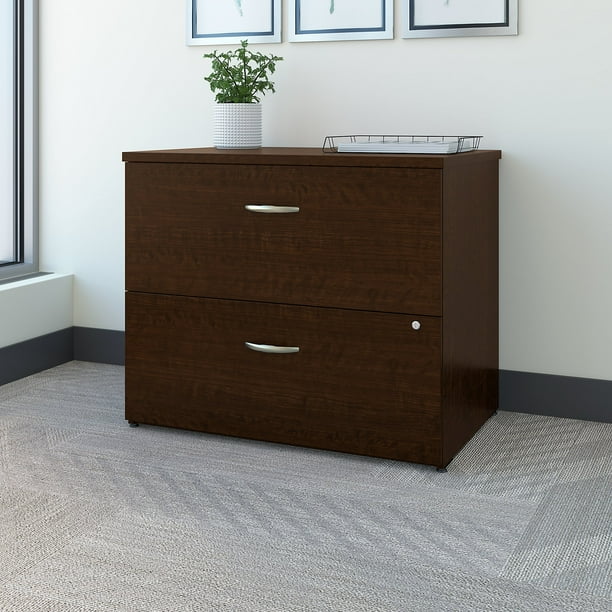Bush Furniture Easy Office Lateral File in Mocha Cherry