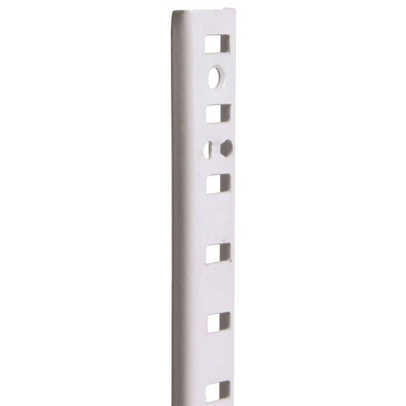 Knape & Vogt 255 Heavy Duty Standard Pilaster, 48 in L x 5/8 in W x 3/16 in D, White